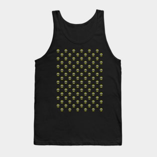 Chess Logo in Black, White and Yellow Pattern Tank Top